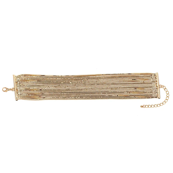 JURAN, Золотой панк воротник, чокер,, металлическое цепное ожерелье из кисточки и подвески, длинное массивное ожерелье, 3 цвета, B1507 H2408-1 - Окраска металла: Gold