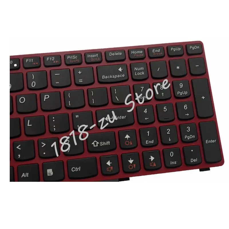 YALUZU US красная новая английская клавиатура для ноутбука Lenovo G580 Z580A G585 Z585 G590 серии