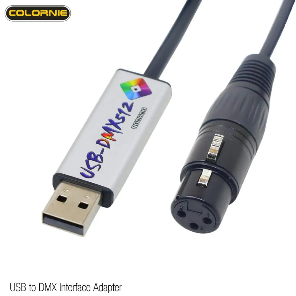 USB к DMX512 адаптер интерфейса светодиодный DMX студийный компьютер ПК контроллер