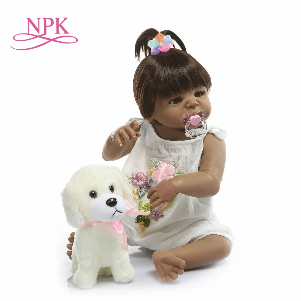 NPK 22 дюймов 56 см куклы Reborn baby girl Full Body силиконовые виниловые реалистичные куклы принцессы для младенцев Детские игрушки в подарок