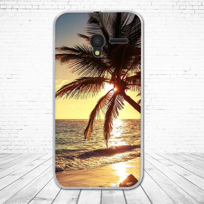 Силиконовый чехол для телефона Alcatel One Touch Pixi 3 4 5 "5017 5017D 5017X 5019D с принтом задняя