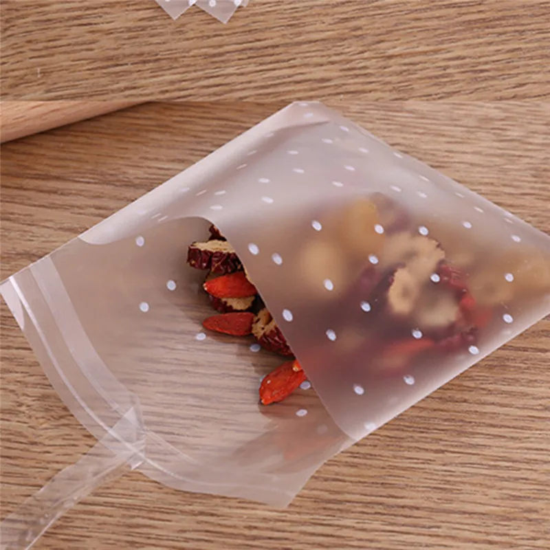 100 шт./компл. пластиковые прозрачные белые конфеты печенье упаковка для десертов