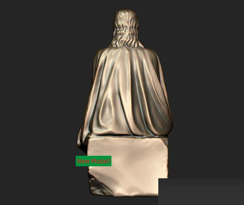 3D модель stl формат для станка с ЧПУ Иисуса сидя|3d model stl|model stl3d models |
