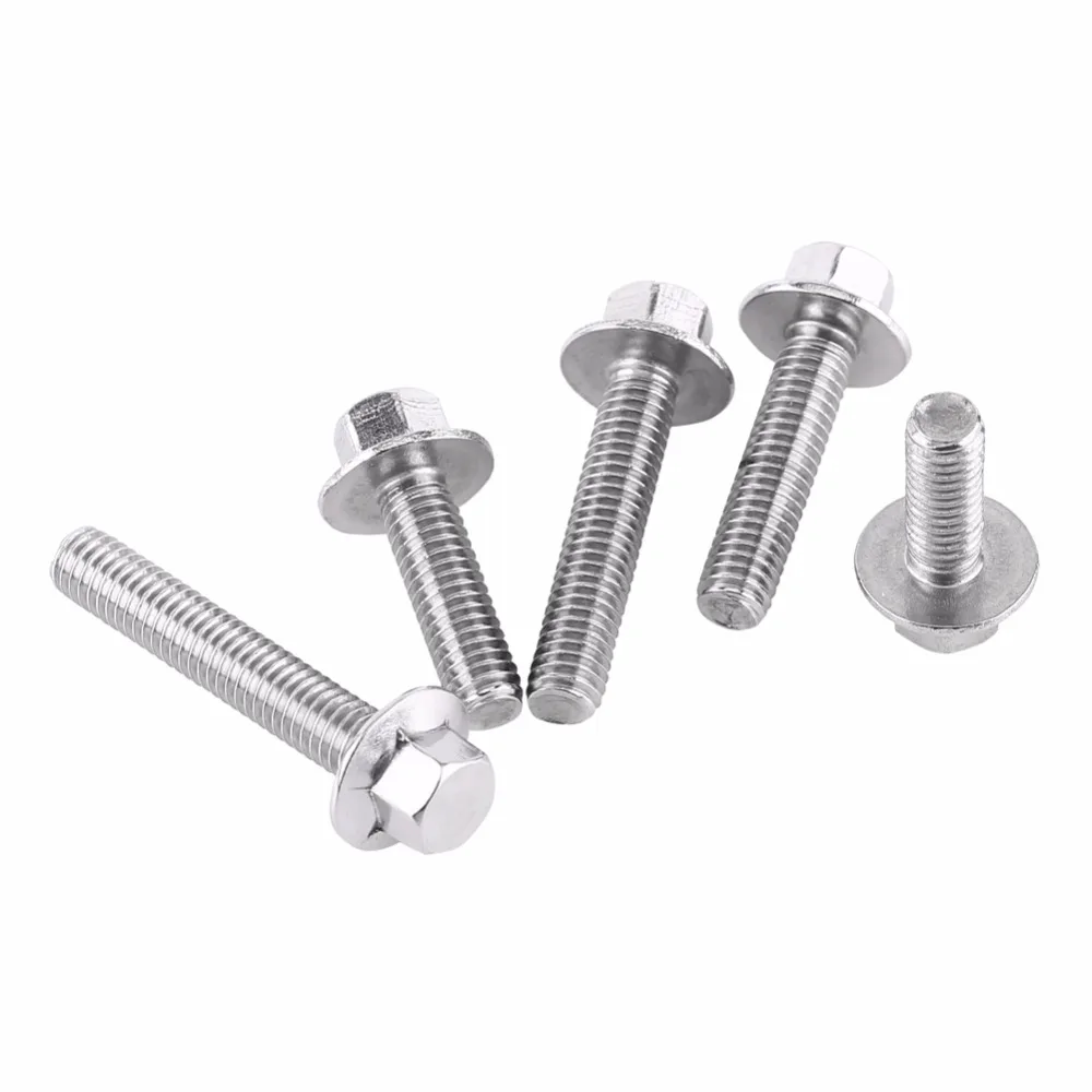 10 шт./лот шестигранные винты из нержавеющей стали M6 tornillos SS304|washer head bolts|screw caphead bolt |