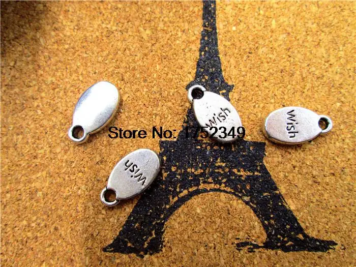 

25pcs 15x8mm charms antique silver tone Pendant
