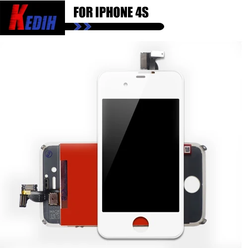 Guarantee LCD Screen + Front Glass Touch Digitizer Replacement Complete Kits For iPhone 4S White Free Shipping | Мобильные телефоны