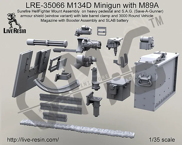 Набор моделей Scale полимерный мини набор с процессором M89A 1/35 M134D|Наборы для сборки