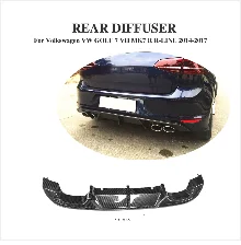 Задний спойлер на крыше козырек окна для Volkswagen VW Golf 7 MK7 VII GTI& R- задний козырек окна FRP черный