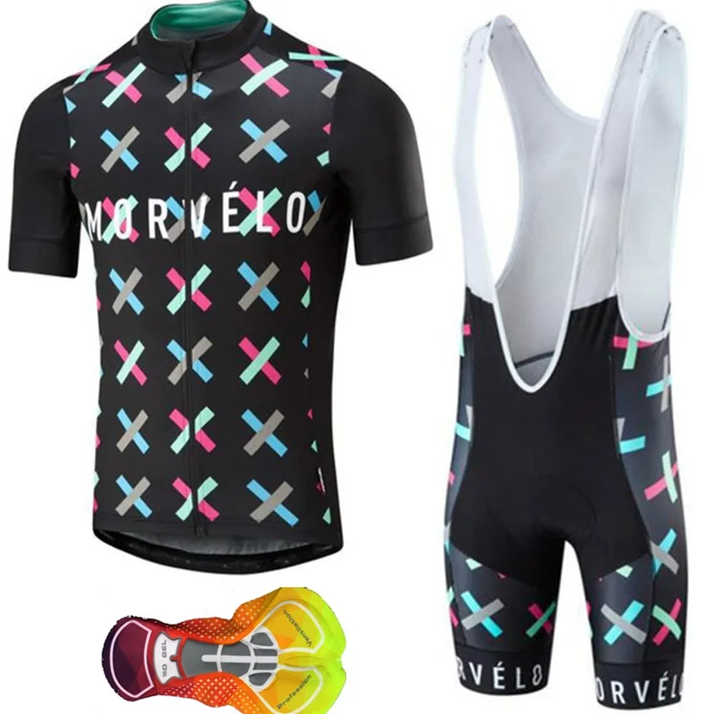 Cycling Jersey 2019 Summer Morvelo Pro Team cycle Bike Clothing 16D Bib Shorts Set Men MTB Ropa Ciclismo hombre Bicycle Clothes | Спорт и