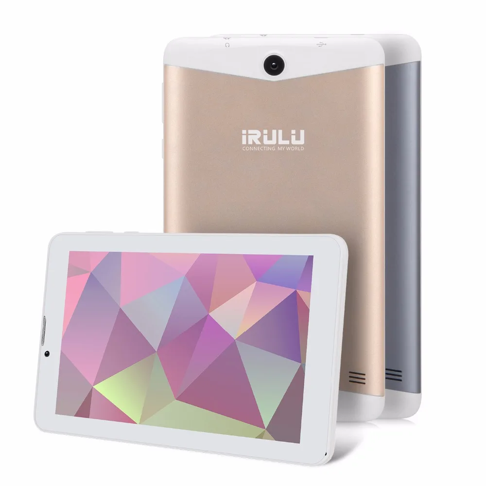 IRULU X67 Tablet 3g Phablet Телефонный звонок сим карты 1024x600 ips 7 дюймов 4 ядра 16 ГБ двойной