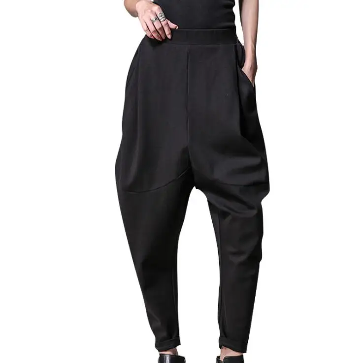 2020 autumn winter new large size plus velvet harem pants women's casual pants hanging pants thin tapered banana pants