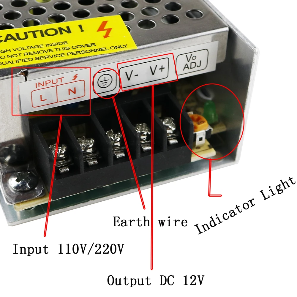 Светодио дный драйвер AC100-240V к DC 12 В 1A 2A 3A 5A 10A 15A 20A 30A 40A 50A 60A Мощность адаптер для Светодиодные ленты свет трансформатор питания