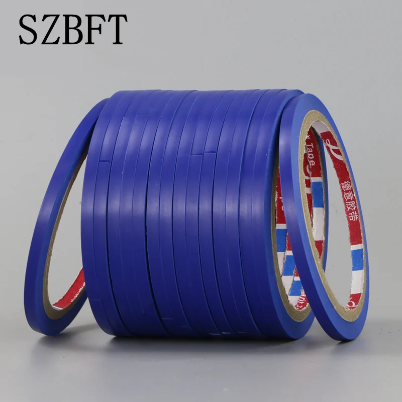 

SZBFT Blue PVC single-sided tape floor warning tape zebra cross-line separation isolation tape
