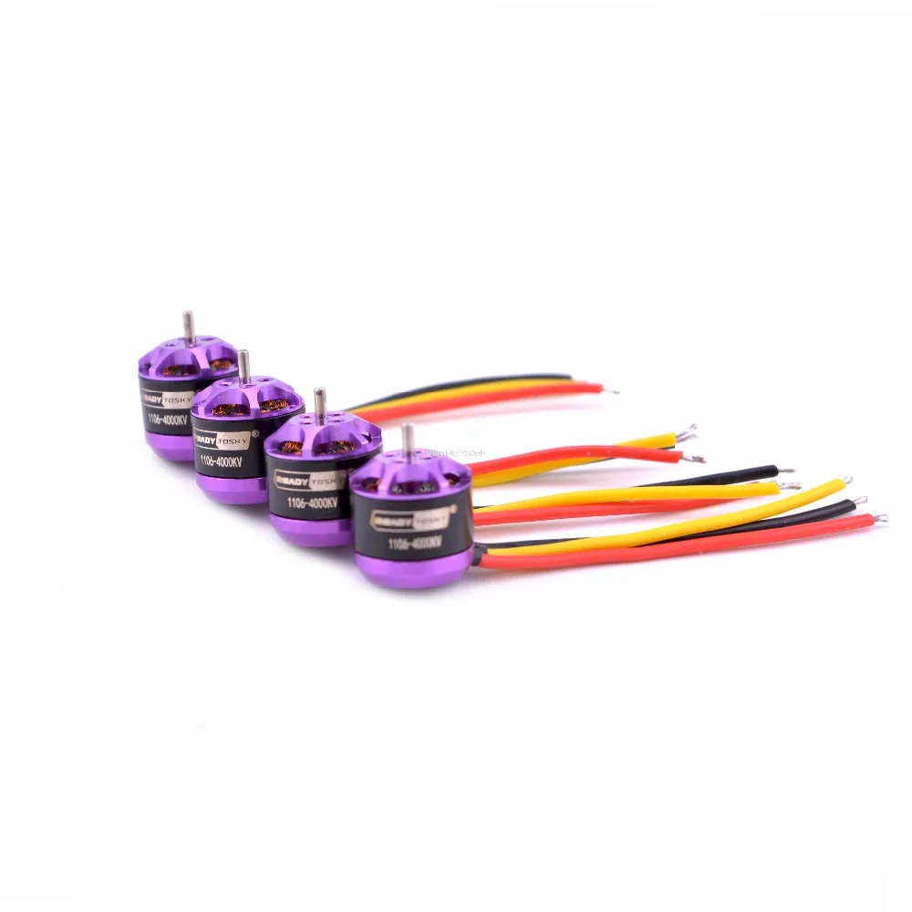 1106 4000KV бесщеточный двигатель 3-4S для 60 мм 70 мм 80 мм 90 мм 100 мм FPV RC гоночный Дрон Квадрокоптер DIY запасные части
