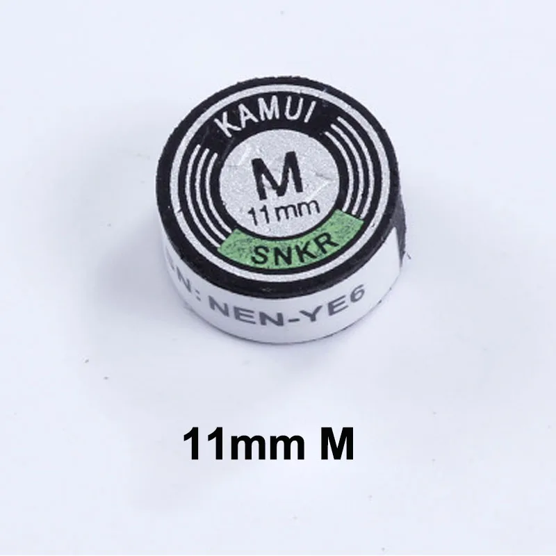 KAMUI пул Кии советы 14 мм Черный цвет SS/S/M/H снукер кия наконечник 11 мм желтый S/M/H - Цвет: E 11mm M