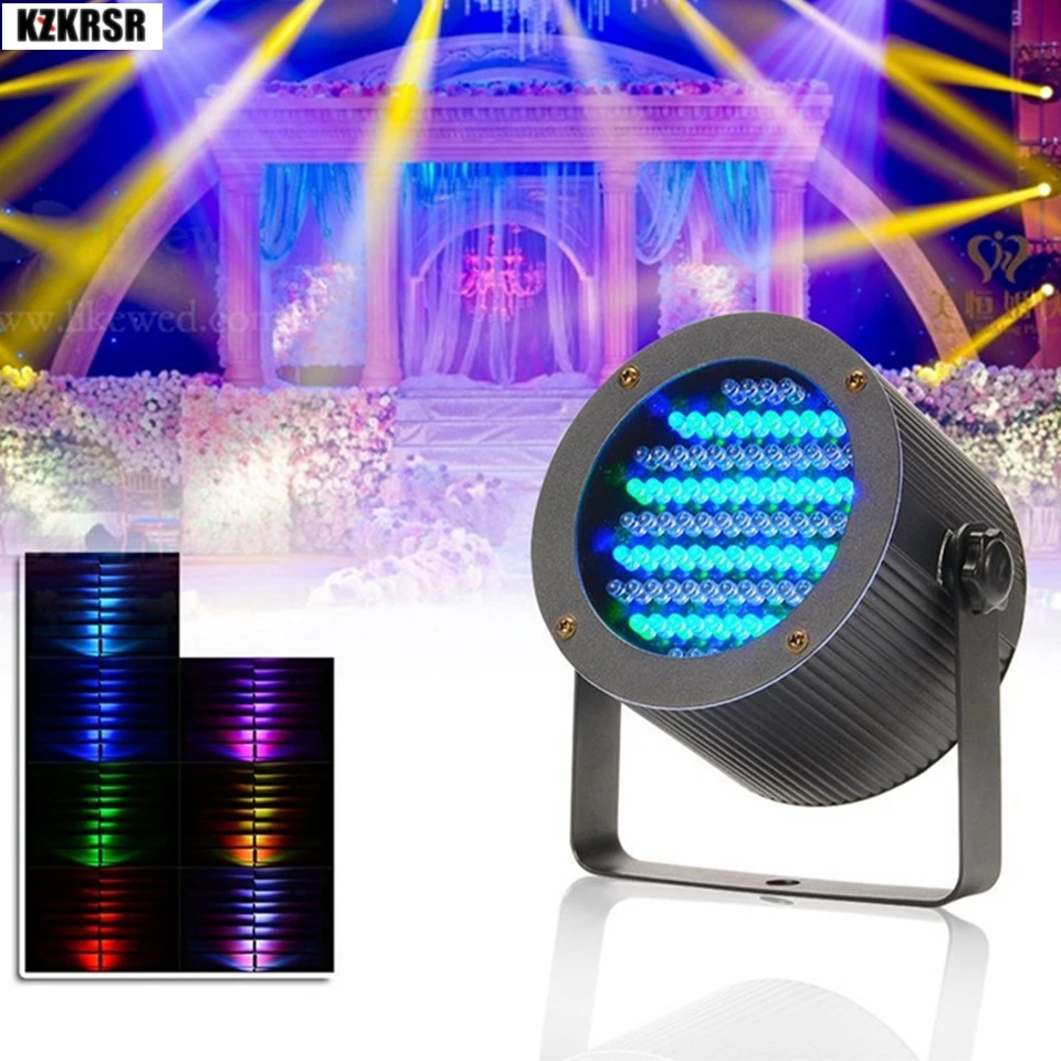 

KZKRSR сценические огни 86 светодиодов RGB DMX-512 сценическое освещение проектор Par Огни Вечеринка диско шоу паба КТВ Dj свет ЕС или США AC85-265V