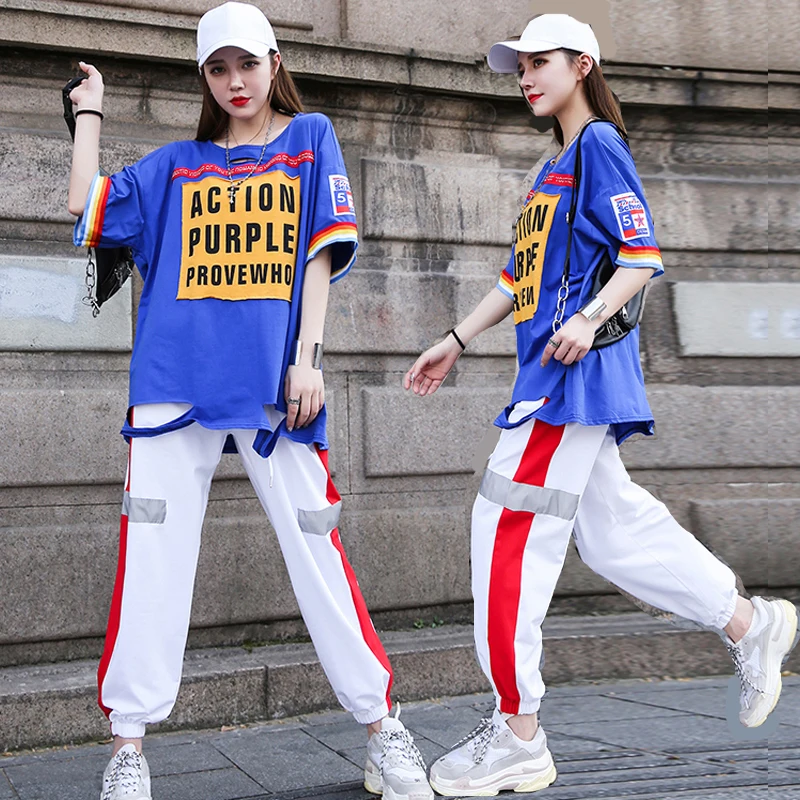 Костюм Женский свободного покроя для танцев в стиле хип-хоп |