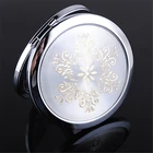 Новый карманный кошелек, сумка, дорожная компактная складная косметичка, подарок для девушек и женщин, портативное косметическое зеркало, металлическое складное зеркало для макияжа