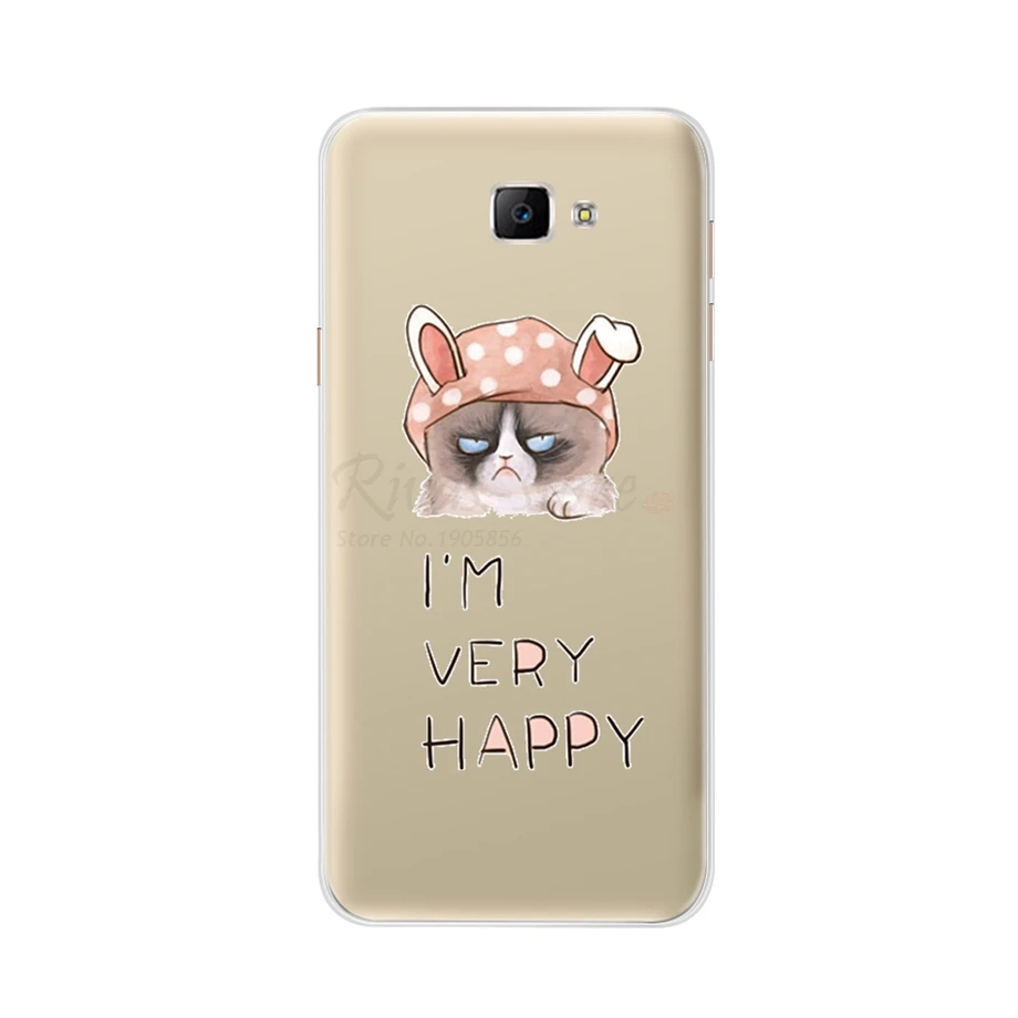 Темно-красный Чехол для телефона Samsung Galaxy A3 A5, чехлы, Мягкая силиконовая задняя крышка из ТПУ с милым котом для Samsung A 3 A 5, чехол - Цвет: Темно-красный
