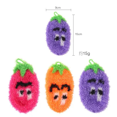 3 шт./лот корейская ткань для баклажана акриловое полотенце мытья волшебная