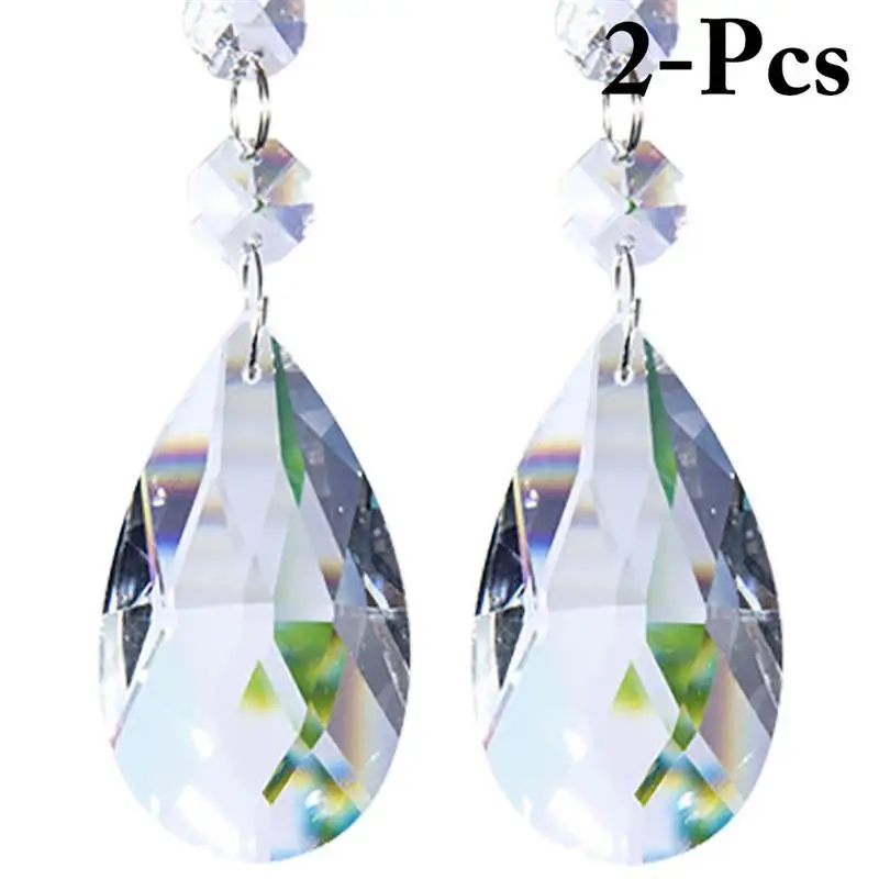 

2 шт люстра имитационный кристаллический кулон модный прозрачный хрустальный кулон-Призма шар кулон