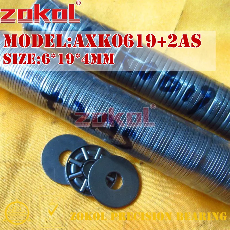 ZOKOL AXK0414 AXK0515 AXK0619 TN 2AS подшипник + игольчатый роликовый 4*14*4 мм 5*15*4 6*19*4 мм|bearing