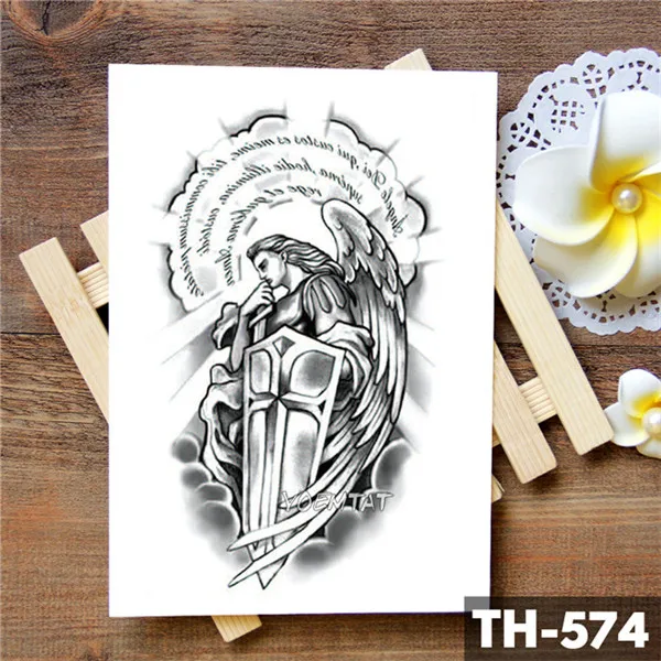 24-TH-574 Тигр, Череп, леопард, дракон, водостойкая временная татуировка, наклейка, волк, животные, татуировки, боди-арт, рука, рука, мужская, поддельная татуировка - Цвет: 24-TH-574