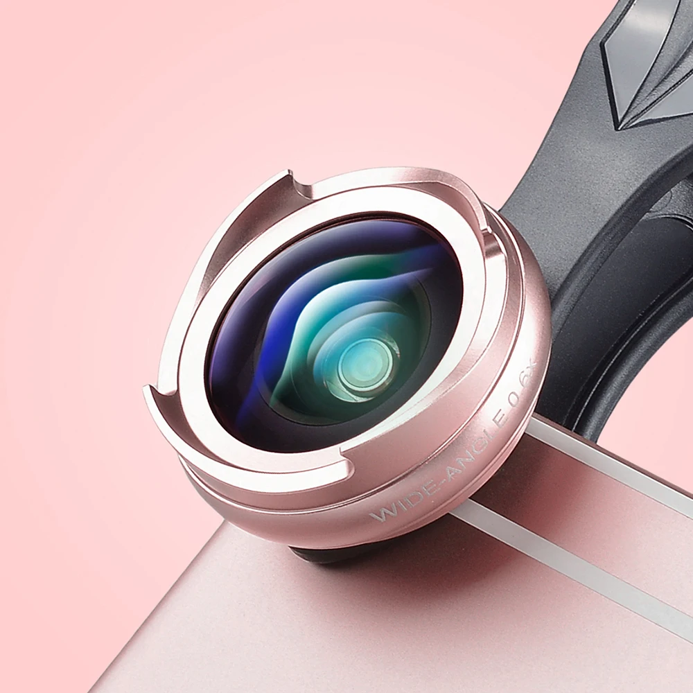 APEXEL Pro оптический объектив для смартфонов комплект 4 k HD 0.6x широкоугольный + 10x