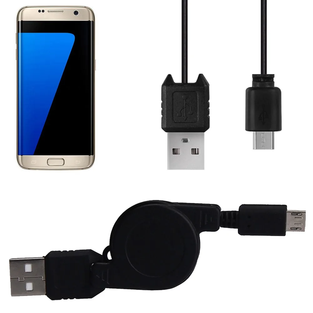 V8 кабель для передачи данных Micro USB провод питания тянущаяся плоская линия Samsung