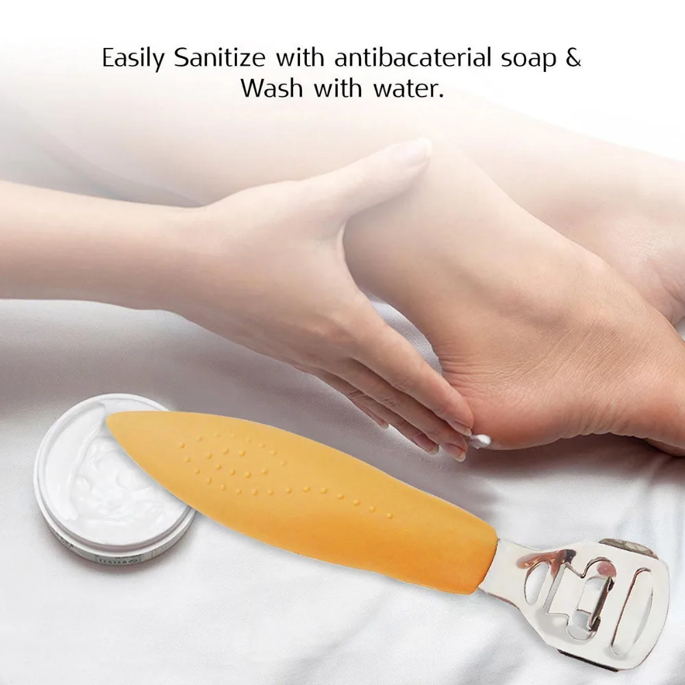 Бритва для педикюра из нержавеющей стали ABB оранжевая моющаяся Машинка удаления