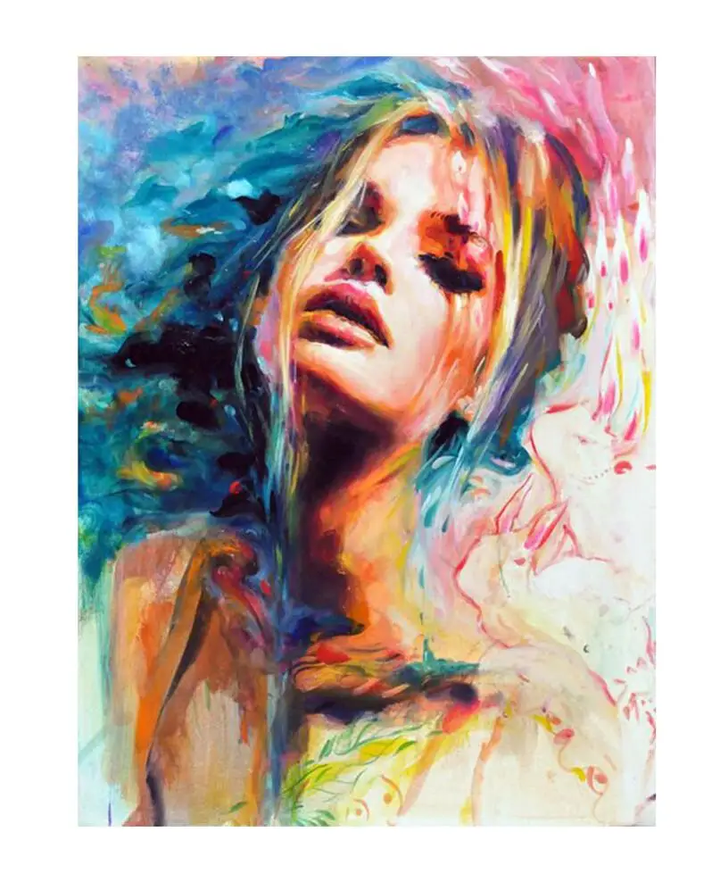 5D Красивая алмазная живопись вышивка крестиком женские квадратные наборы