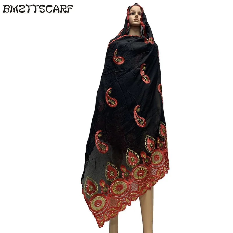 2019 африканские женские шарфы круглый дизайн вышивка хлопок большие для молитвы