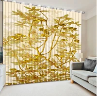 3d curtains bed room living room kumquat tree branch custom any size 3d curtain blackout shade window curtains