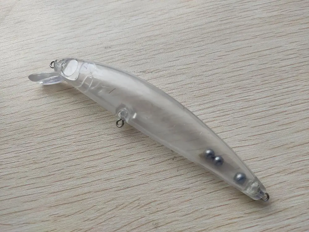 10 шт. Неокрашенная рыболовная приманка жесткая Воблер для рыбалки искусственные