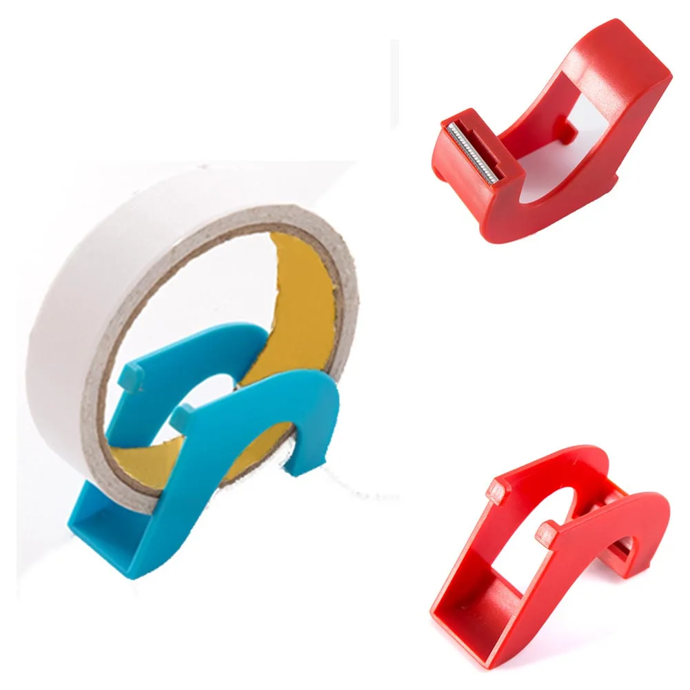 Практичный пластиковый диспенсер для клейкой ленты двусторонний держатель с