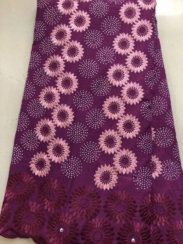 Бежевая африканская кружевная ткань 2018 высокого качества 100% хлопок кружева