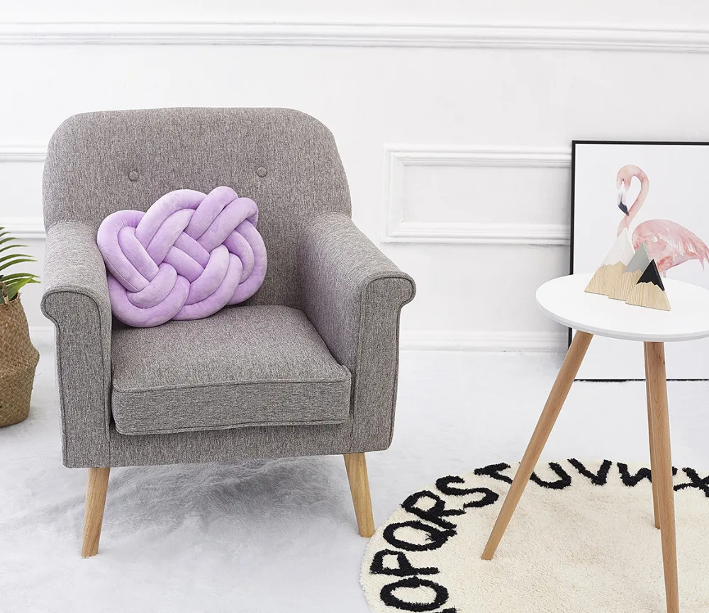 40x30 см завязанная подушка для автомобиля INS Knot Throw Pillow Baby Calm Sleep Dolls плюшевые мягкие игрушки для детей домашняя декоративная подушка