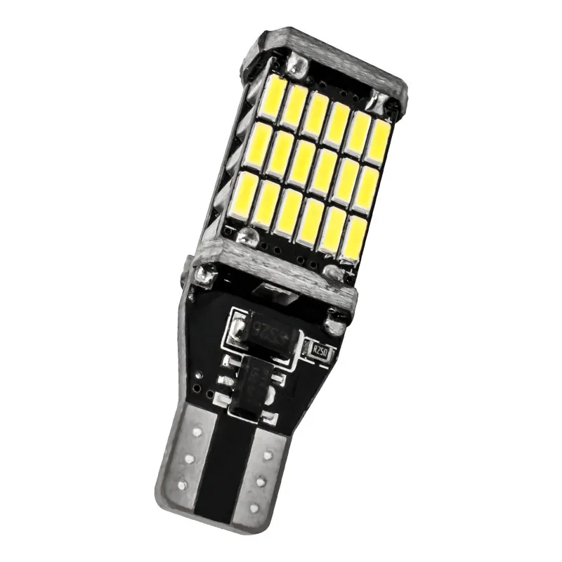 10 шт. T15 921 W16W 45 SMD 4014 светодиодный автомобильный светильник CANBUS без ошибок