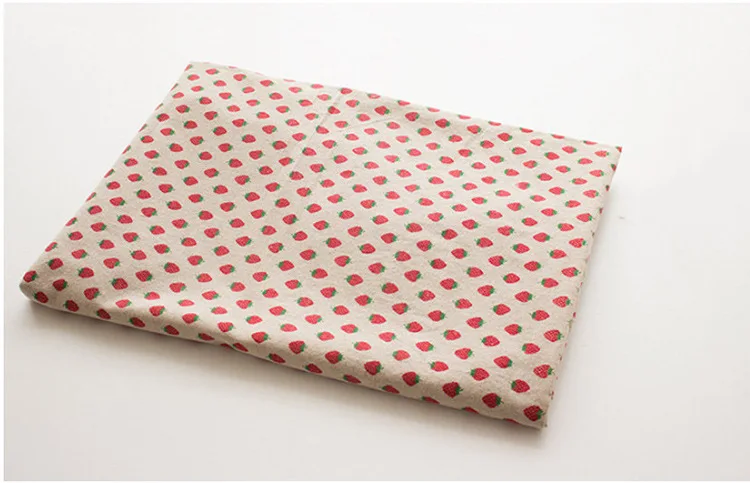 Красная Клубничная Толстая скатерть с белым кружевом 100% лен хлопок кухонный