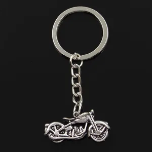 Модный мотоциклетный мото-кросс мото 34x16 мм Кулон 30 мм брелок Бронзовый серебристый цвет мужской автомобильный подарок брелок Прямая поставка