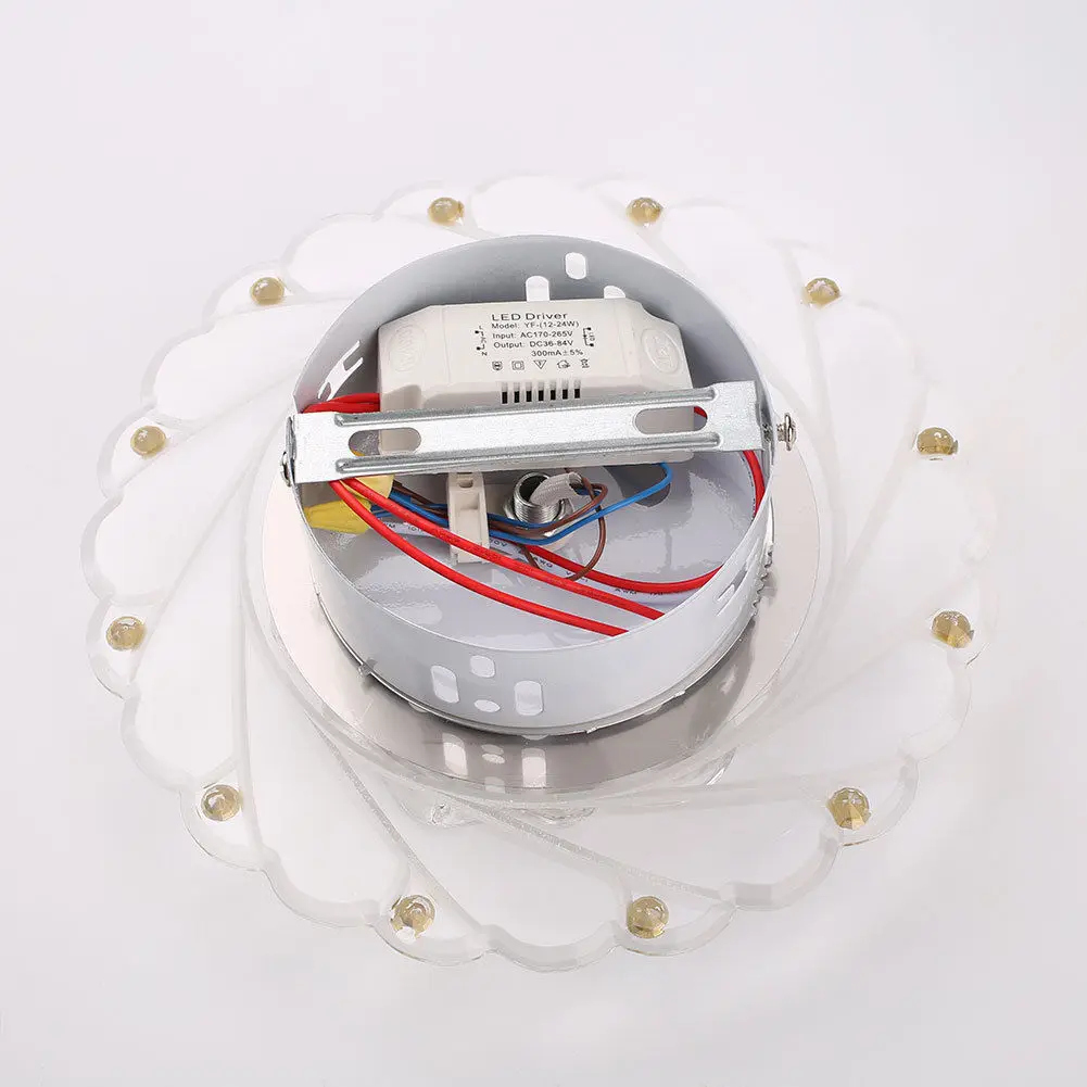 Кристалл Led красочный свет Гостиная потолочный светильник люстра Декор Спальня
