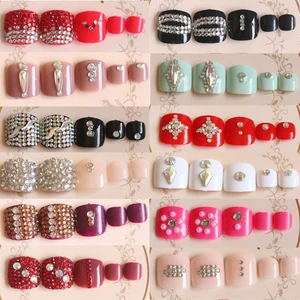 Сверла для ногтей с круглым носком, 24 шт., 65 цветов на выбор