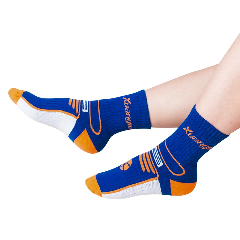 Kuangmi 1 Pair Sports Running Basketball Socks for Kids Breathable Compression Outdoor Soccer Football Sock Stocking Boys Girls