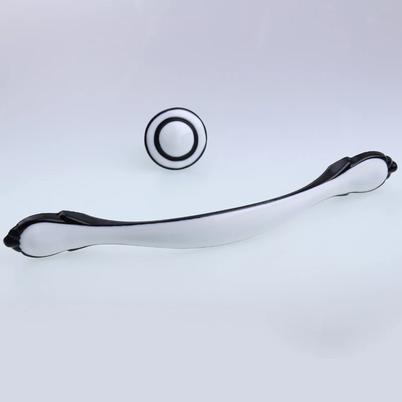 128 мм современный простой черный белый тумба кухонного шкафа дверные ручки 32 ящик