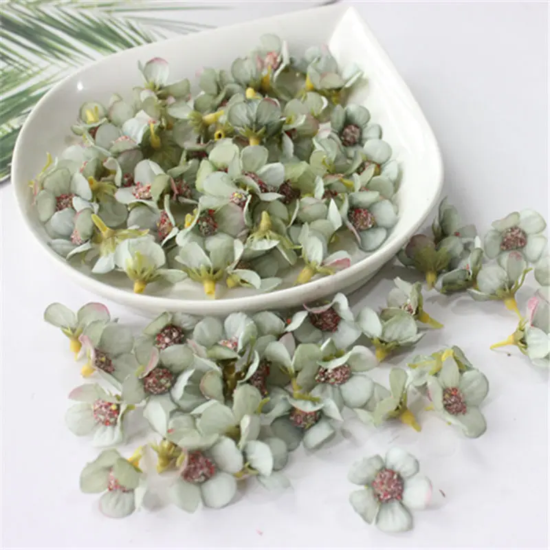 50 шт., 2 см, многоцветные, с ромашками, на голову, мини, шелковые, искусственные цветы для короны, лома, свадьбы, домашнего декора, сделай сам, гирлянда, головной убор