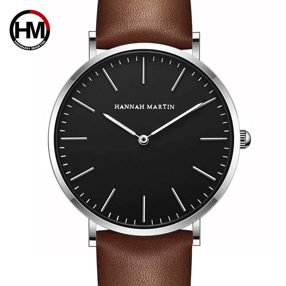 Новые японские кварцевые мужские наручные часы модные Лучшие Роскошные