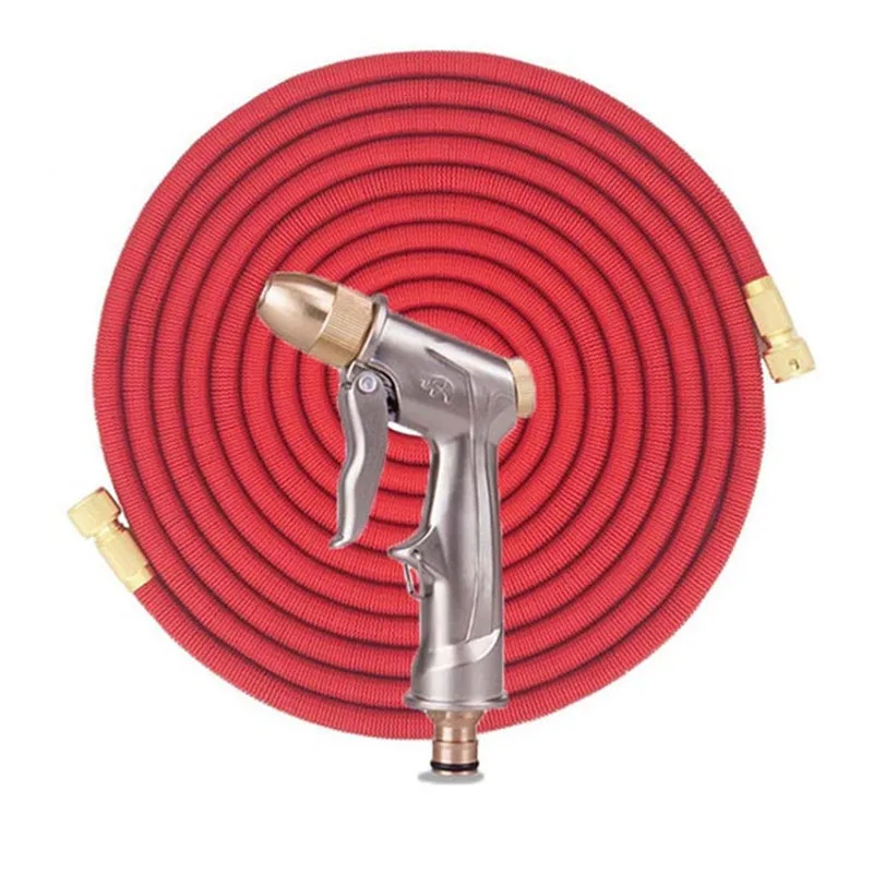 Garden hose set-5 Горячий 25FT-100FT садовый шланг вытяжной, гибкий шланг для полива резиновый шланг для автомойки опрыскиватель для сада Lrrigation поставки - Цвет: Garden hose set-5
