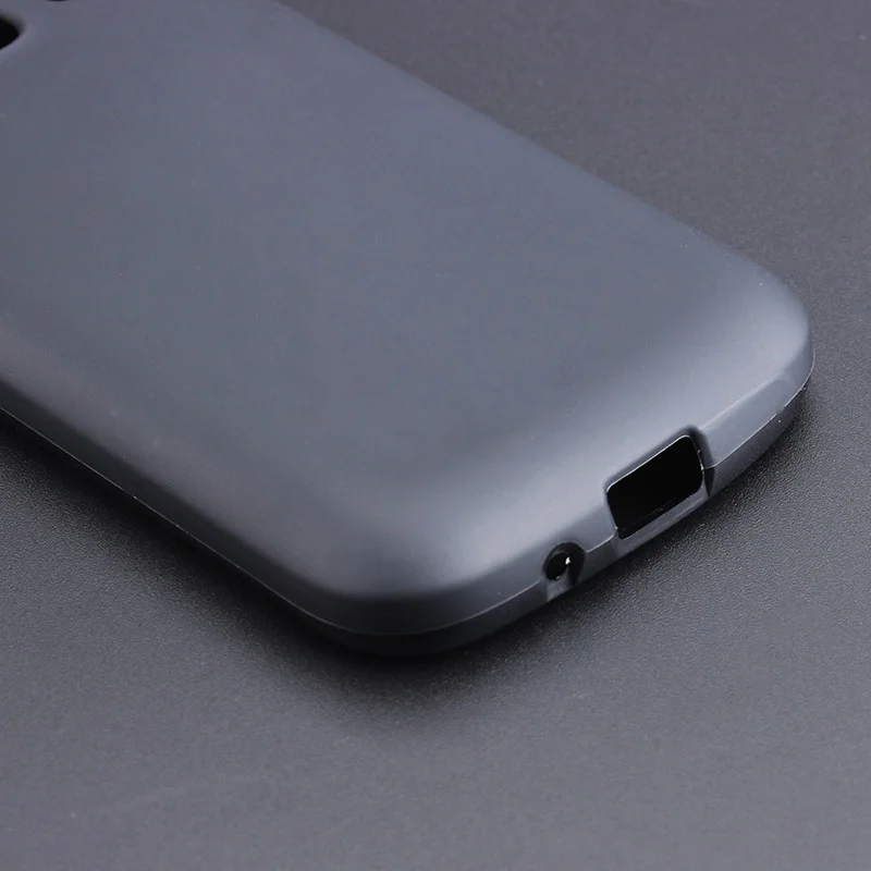 Черный гелевый ТПУ тонкий мягкий Противоскользящий чехол задняя крышка для Samsung