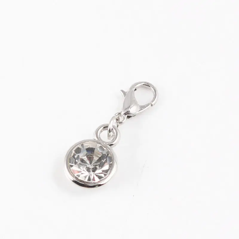 12 шт./лот смешанные цвета золото камень по рождению амулеты омары застежка