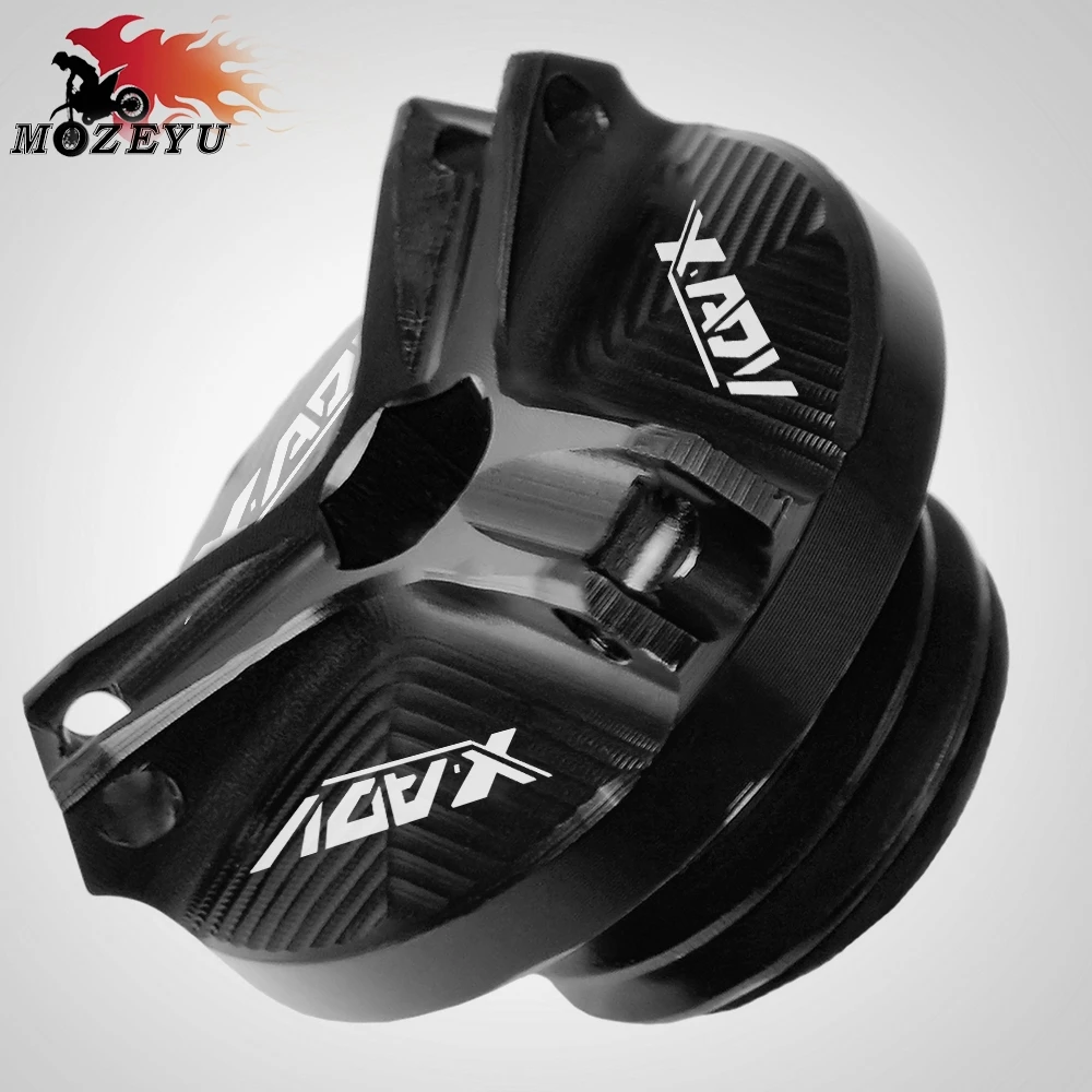 Black Для Honda XADV750 XADV X-ADV 750-2018M20*2,5 алюминий аксессуары для мотоциклов двигатель мото масло чашки топливный наполнитель бака Крышка - Цвет: Black